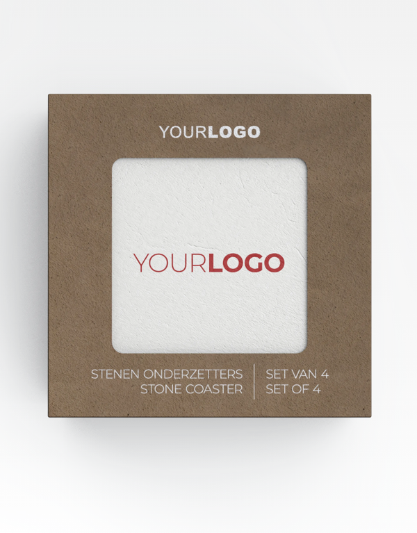 Custom Natural Stone Coaster | Pack of 4
